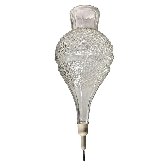 Vintage Austrian Wine Aerator Dispenser Clear Cut Glass Decantur 13-inch - Picture 2 of 6